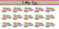 Giraffe Date Night Planner Sticker | Libby and Lou Sticker Co