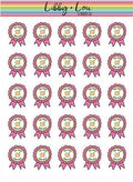 You Tried Your Best Award Ribbon Planner Sticker | Libby and Lou Sticker Co