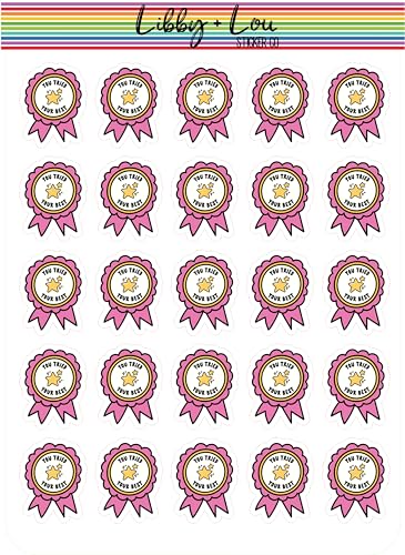 You Tried Your Best Award Ribbon Planner Sticker | Libby and Lou Sticker Co