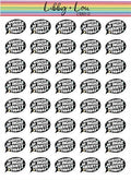 Managed My Social Anxiety Today Planner Sticker | Libby and Lou Sticker Co