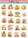 Fall Woodland Animls Decorative Planner Sticker | Libby and Lou Sticker Co