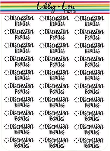 Discussion Replies Planner Sticker | Libby and Lou Sticker Co