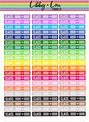 Class Planner Stickers | College | High School | Libby and Lou Stickers