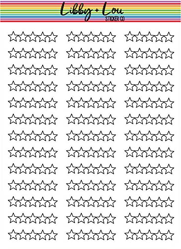 Star Rating Planner Sticker | Libby and Lou Sticker Co