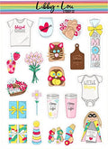 Mothers Day Planner Stickers | Libby and Lou Sticker Co