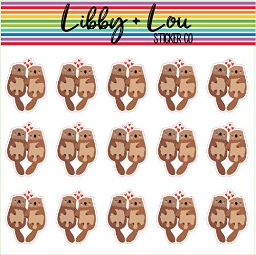 Otters Date Night Planner Sticker | Libby and Lou Sticker Co