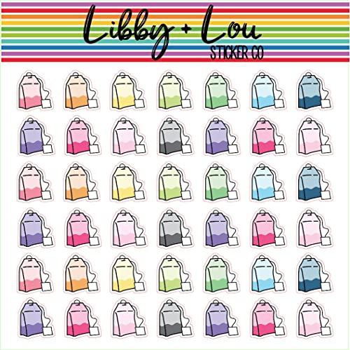 Tea Bags Planner Sticker | Libby and Lou Sticker Co