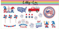 4th of July Planner Sticker | Libby and Lou Sticker Co