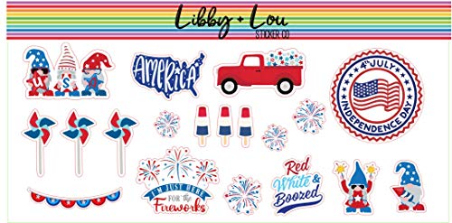 4th of July Planner Sticker | Libby and Lou Sticker Co