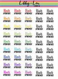 Hair Appointment Planner Stickers | Libby and Lou Sticker Co