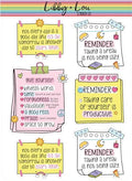 Mental Health Sticky Note Planner Sticker | Libby and Lou Sticker Co