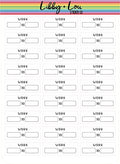 Work Tracker Planner Sticker | Libby and Lou Sticker Co