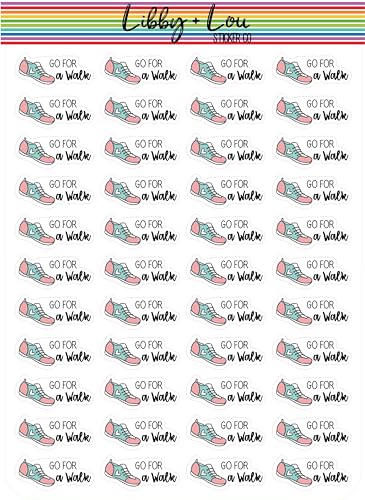 Go For A Walk Planner Stickers | Libby and Lou Sticker Co