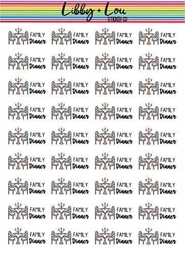 Family Dinner Planner Sticker | Libby and Lou Sticker Co