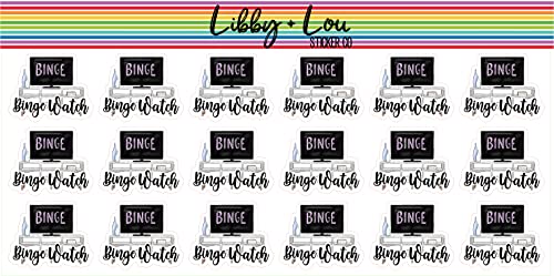 Binge Watch Planner Sticker | Libby and Lou Sticker Co