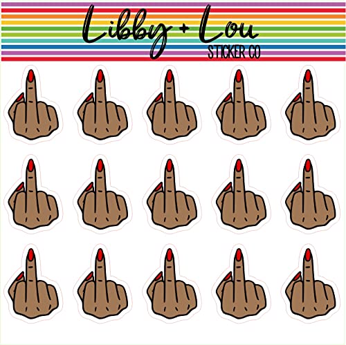 Middle Finger Planner Sticker | Libby and Lou Sticker Co