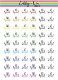 No Spend Planner Sticker | Libby and Lou Sticker Co
