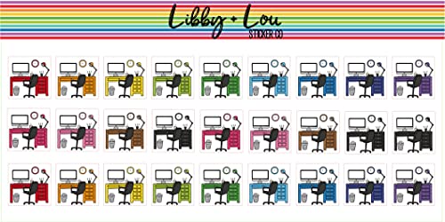 Work Desks Planner Sticker | Libby and Lou Sticker Co