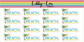 Beach Day Planner Sticker | Libby and Lou Sticker Co