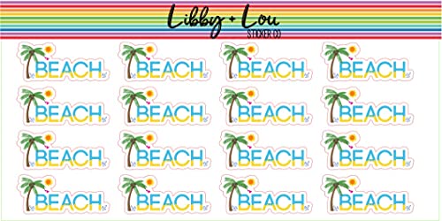 Beach Day Planner Sticker | Libby and Lou Sticker Co