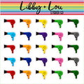 Blow Dryer Icon Planner Stickers | Libby + Lou Sticker Co