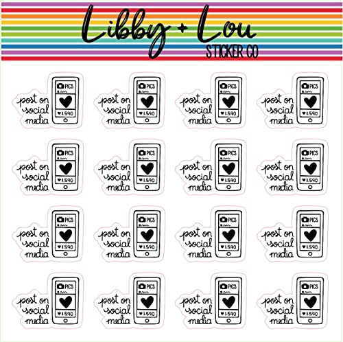 Post on Social Media Planner Sticker | Libby and Lou Sticker Co