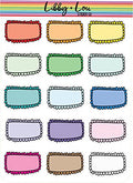 Doodle Half Boxes Planner Sticker | Libby and Lou Sticker Co