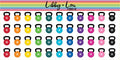 Kettle Bells Planner Sticker | Libby and Lou Sticker Co