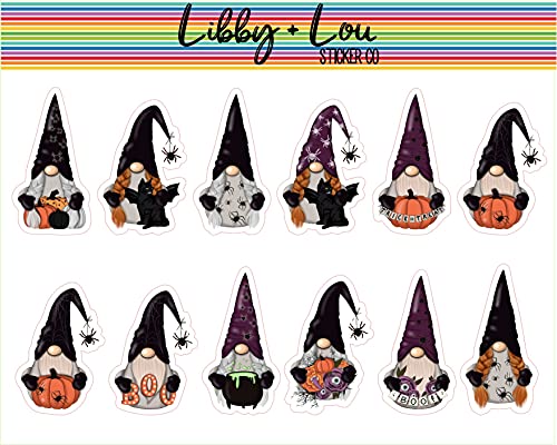 Halloween Gnomes Decorative Planner Sticker | Libby and Lou Sticker Co