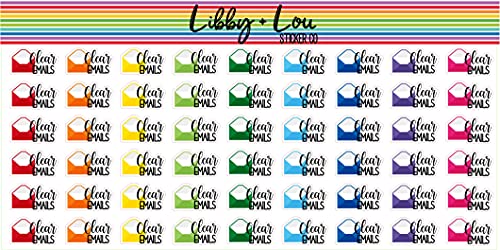 Clear Emails Planner Sticker | Libby and Lou Sticker Co