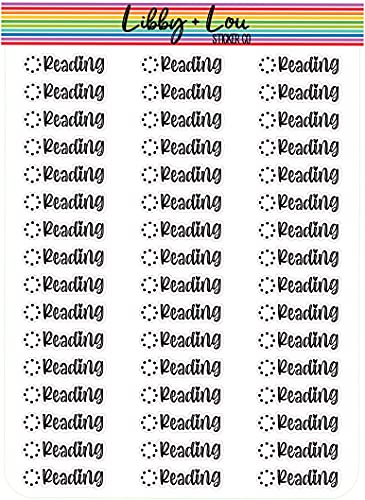 Reading Planner Sticker | Academic Planner | Vertical Planner | Horizontal Planner | a5 Planner | Agenda | Calendar