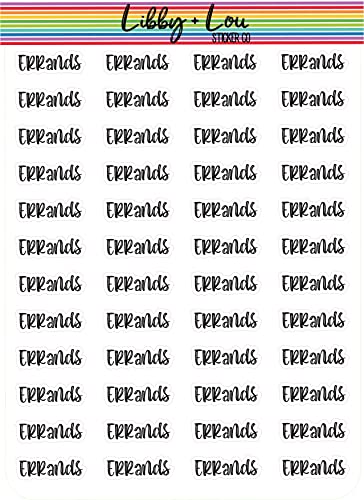 Errands Planner Sticker | Libby and Lou Sticker Co