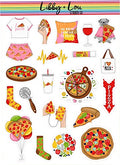 I Love Pizza Decorative Planner Stickers | Libby and Lou Sticker Co