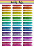 Glitter Brush Strokes Planner Sticker | Libby and Lou Sticker Co