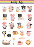 Cooking Gnomes Planner Stickers | Libby and Lou Sticker Co