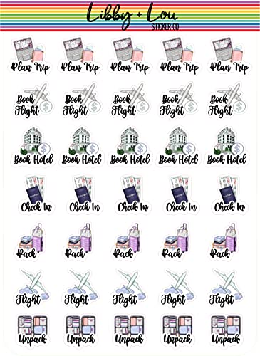 Travel Planner Stickers | Libby and Lou Sticker Co