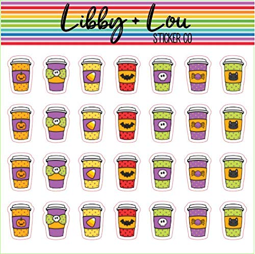 Halloween Coffee Planner Stickers | Libby and Lou Sticker Co