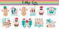 Beach Tropical Christmas Quotes Planner Sticker | Libby and Lou Sticker Co