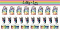 Watercolor Paint Palette Planner Sticker | Libby and Lou Sticker Co