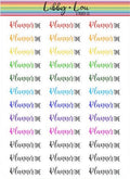 Planner Time Script Planner Stickers | Libby and Lou Sticker Co