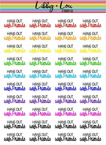 Hang Out with Friends Planner Sticker | Libby and Lou Sticker Co