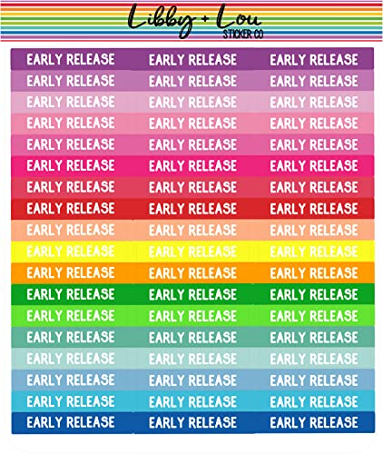 Early Release Planner Sticker | Libby and Lou Sticker Co