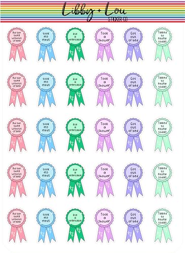 Adulting Award Ribbon Planner Sticker | Libby and Lou Sticker Co