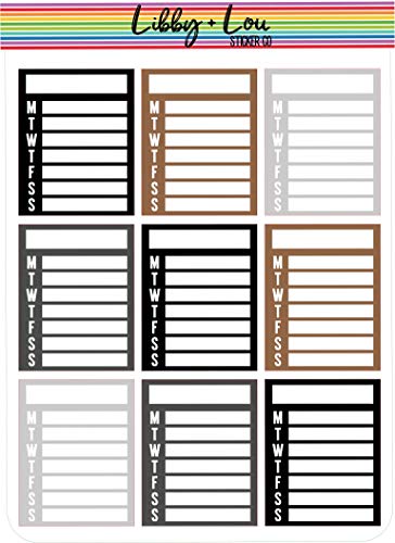Weekly Sidebar Planner Sticker | Libby and Lou Sticker Co