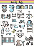 Baby Boy Decorative Planner Sticker | Libby and Lou Sticker Co