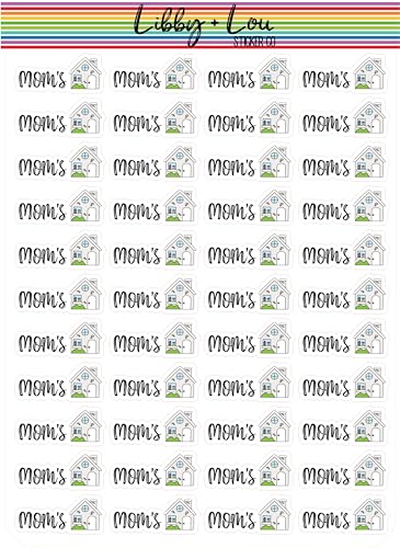 Moms House Planner Sticker | Custody Agreement | Libby and Lou Sticker Co