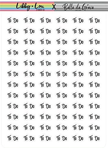 to Do Planner Sticker | Libby and Lou Sticker Co