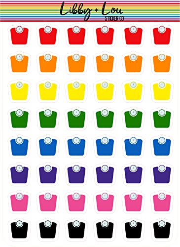 Weight Scale Planner Stickers | Libby and Lou Sticker Co