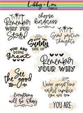 Positivity Quotes Planner Sticker | Libby and Lou Sticker Co