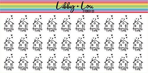 Family Time Planner Sticker | Libby and Lou Sticker Co